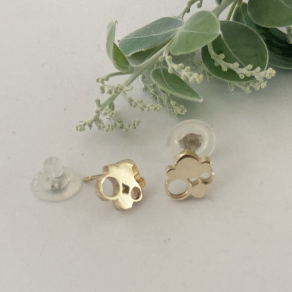 Bubble Reef Yellow Gold Studs