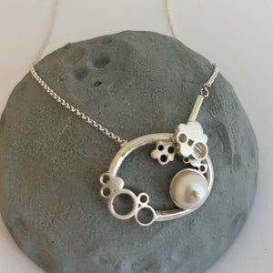 Sterling silver front catch necklaces handmade in sterling silver