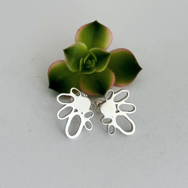 Sterling Silver large spring bud studs