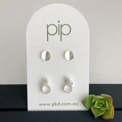 Gift Pack 3 Small curve studs and Large Paris studs