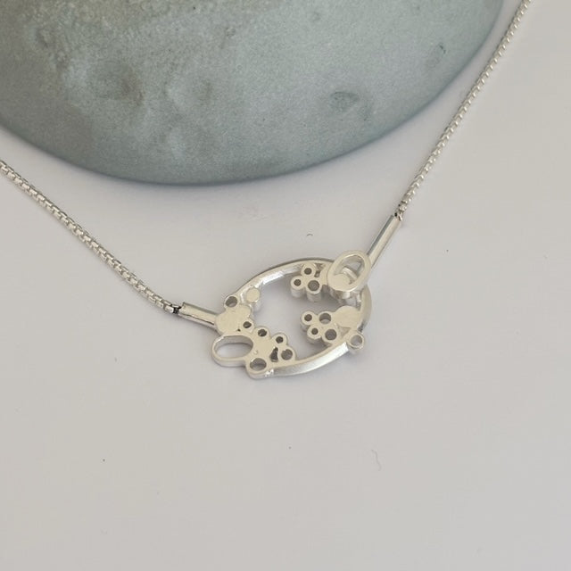 Small Oval bubble necklace