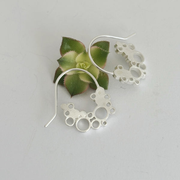 Dot Holly Silver hoops