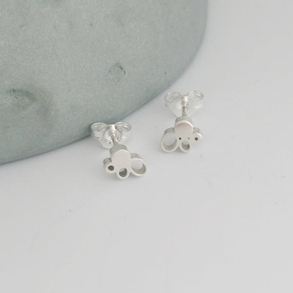 Sterling Silver Small Sea Foam Studs