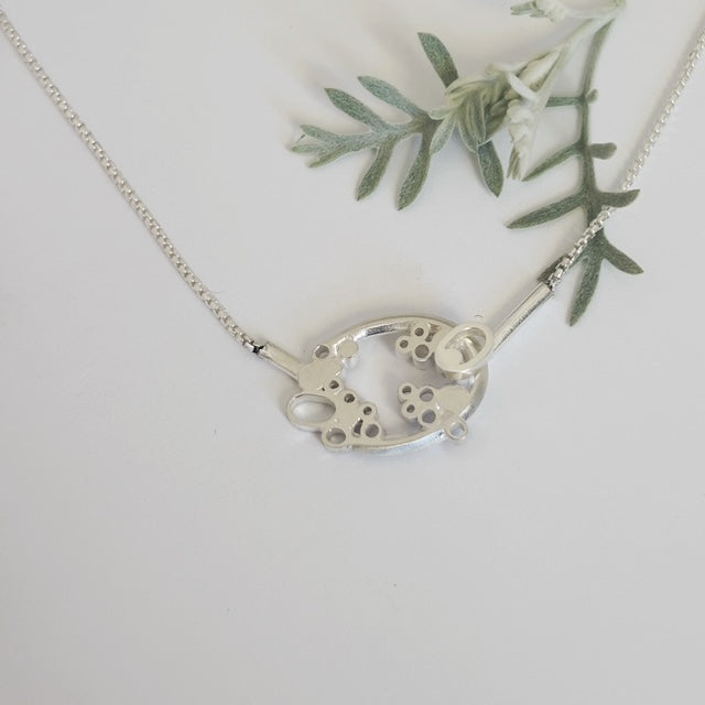 Small Oval bubble necklace