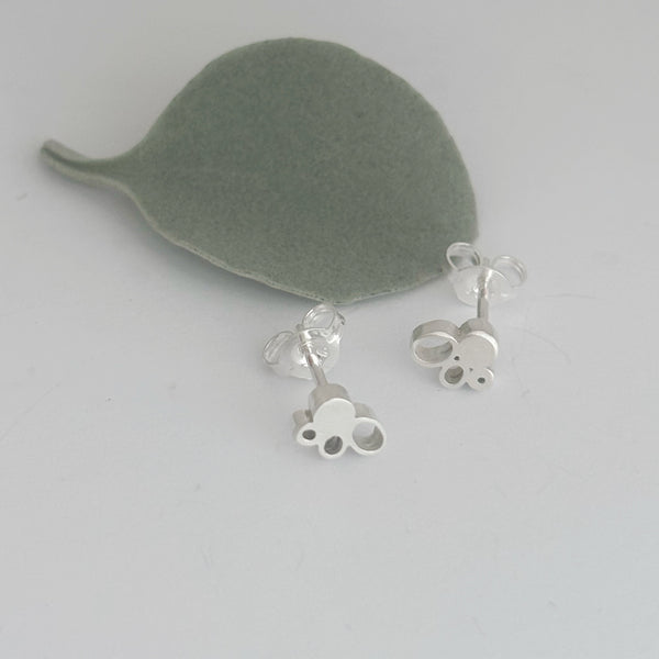Sterling Silver Small Sea Foam Studs
