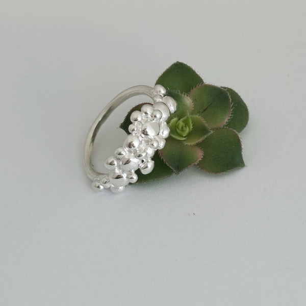 Wrapped Lots of Bubbles Sterling Silver Ring