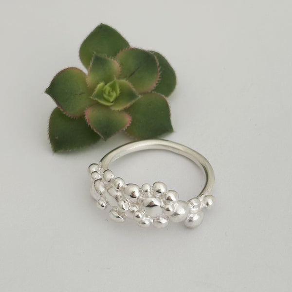 Wrapped Lots of Bubbles Sterling Silver Ring