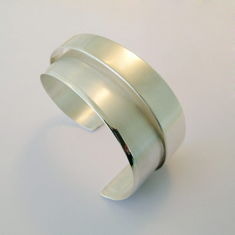 Wide silver cuff deals