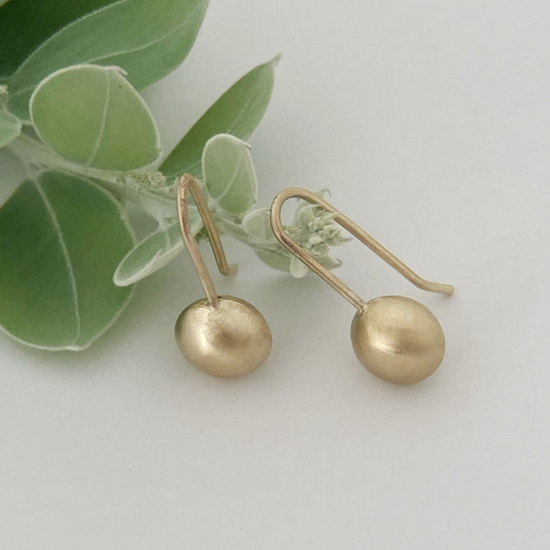 Gold ball drop earrings – Pip Keane Design