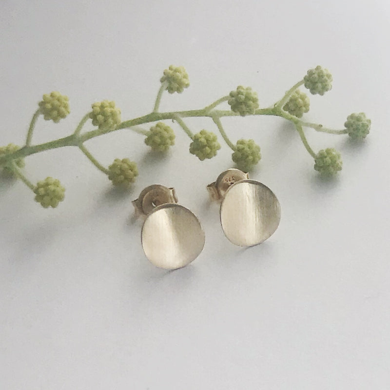 Small Gold Curved Earrings – Pip Keane Design
