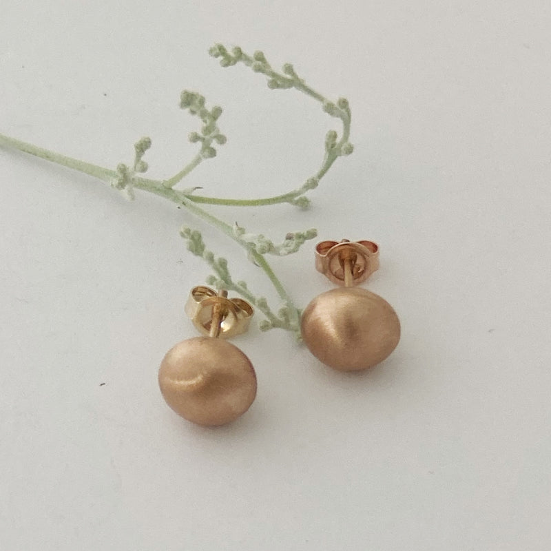 Rose Gold ball stud earrings