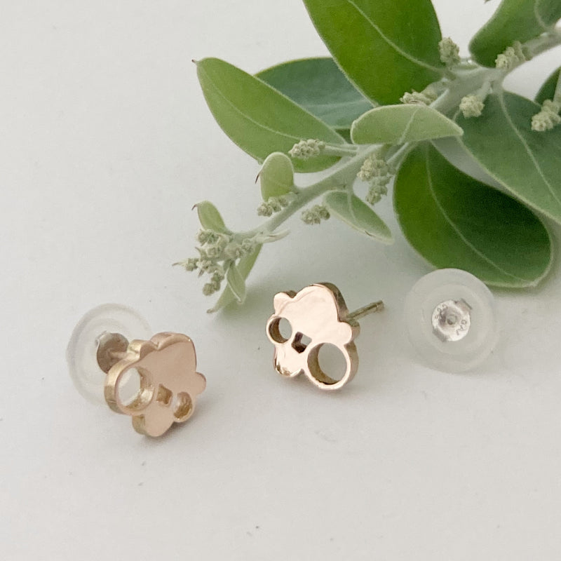 Bubble Reef Rose Gold Studs