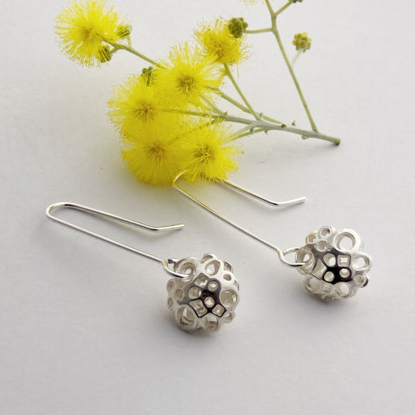 Small Flower Drop Earrings