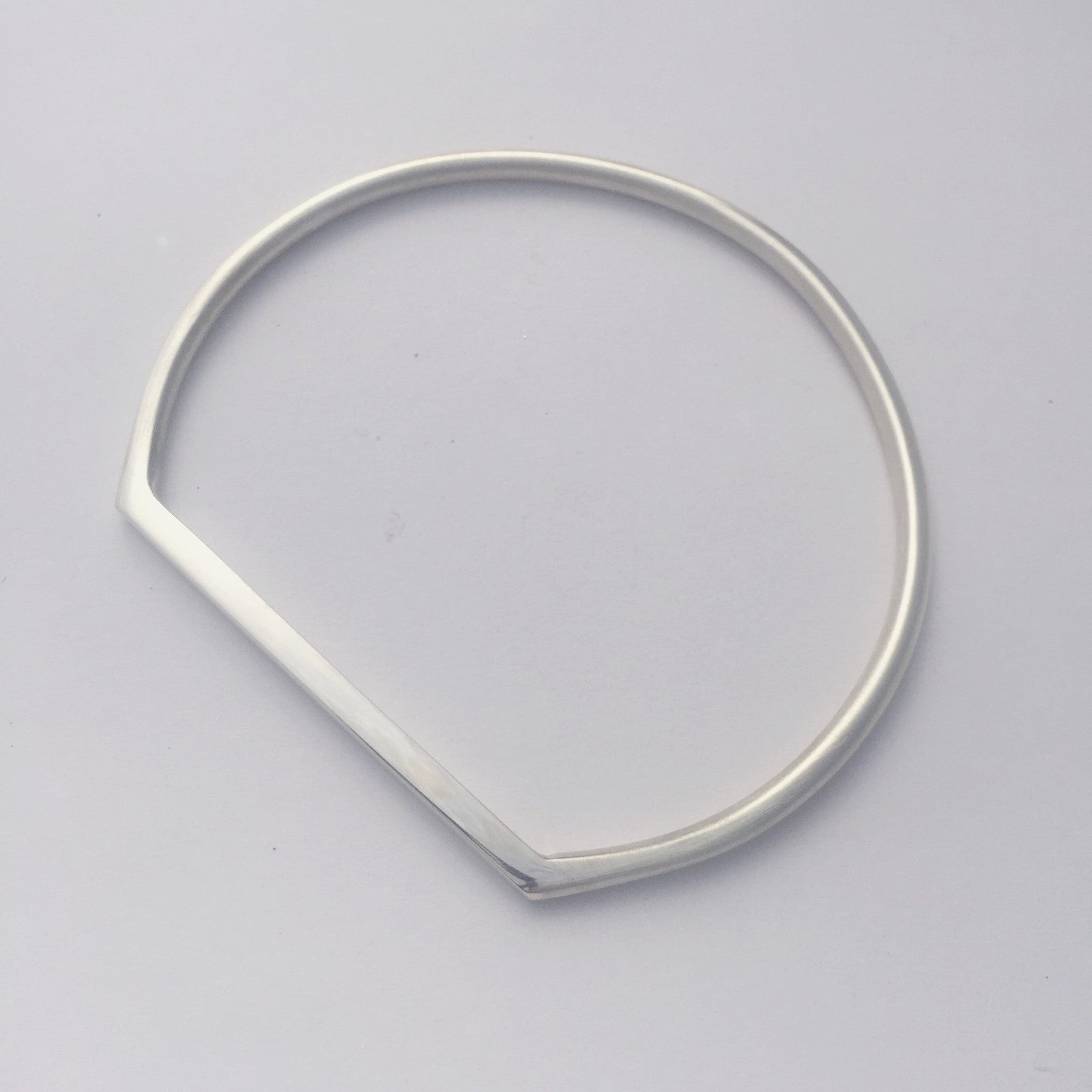 Flat Top Sterling Silver Bangle — Handmade in Sydney | Pip Keane